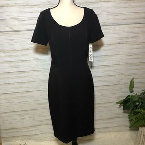 Kay Unger Perfect Black Sheath Party Dress